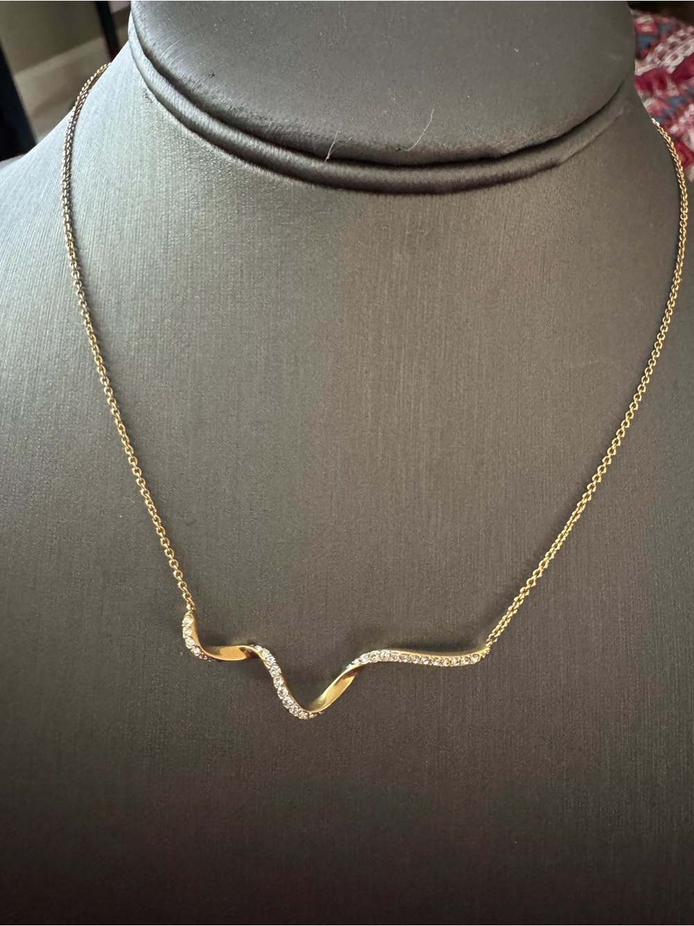 New Nadri Gold Crystal Necklace
